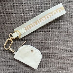 lululemon athletica Gray and Gold Key & Card Holder